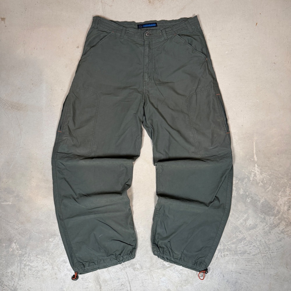 Vintage Levi's L2 skater hiking Mens Cargo Pants Olive Green embroidered 36x31